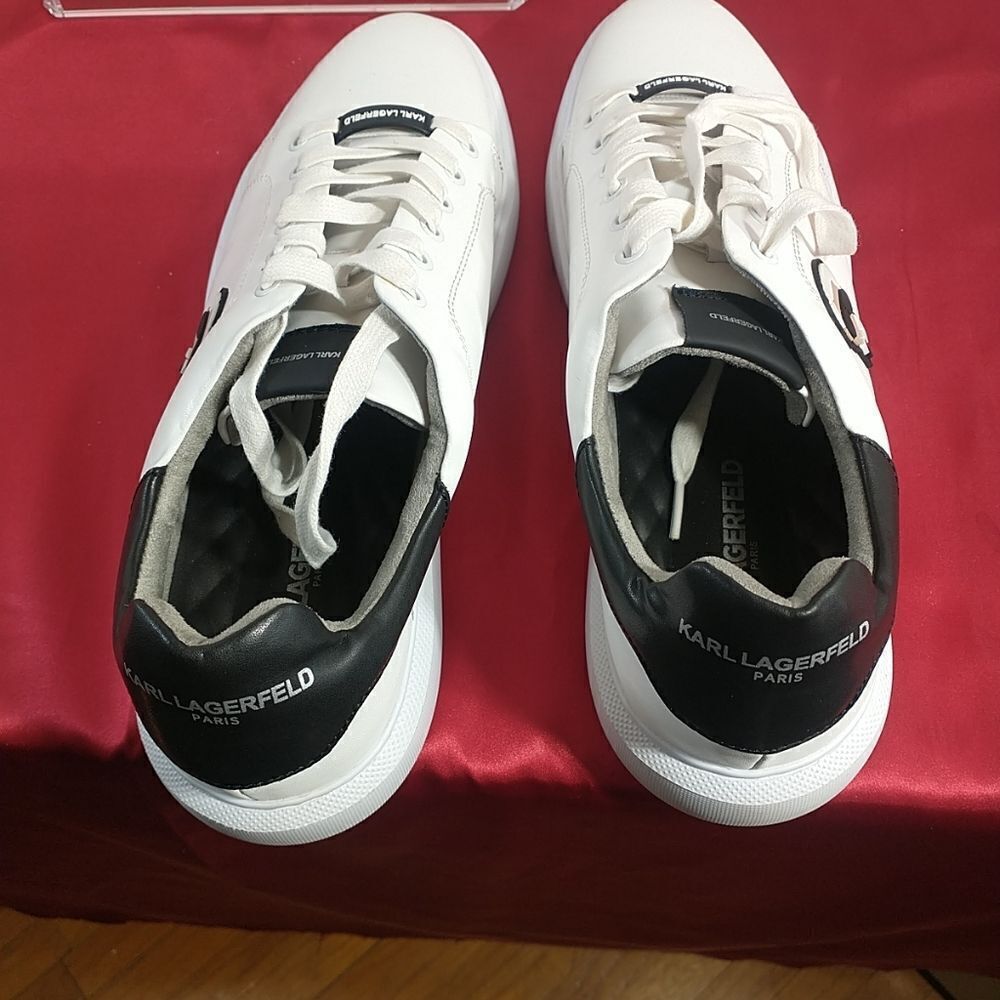 Karl Lagerfeld Mens SZ 13M Paris 3D Karl Head White/Black. - Picture 8 of 11